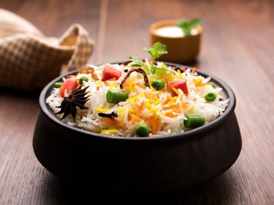 Indian,Vegetable,Pulav,Or,Biryani,Made,Using,Basmati,Rice,,Served